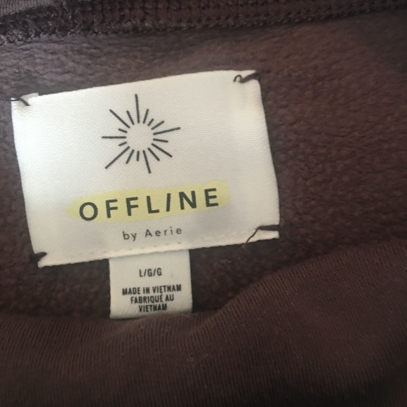 aerie offline sweatshirt plum colour - Picture 2 of 2